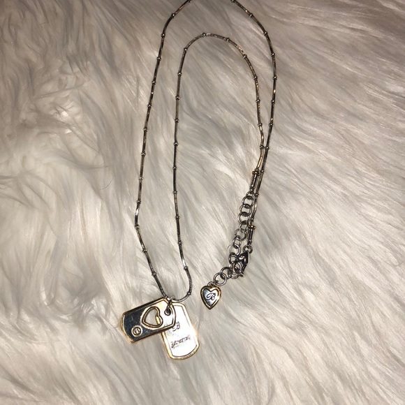 Brighton “Be Yourself” Two Tone Tag Necklace - Picture 4 of 4